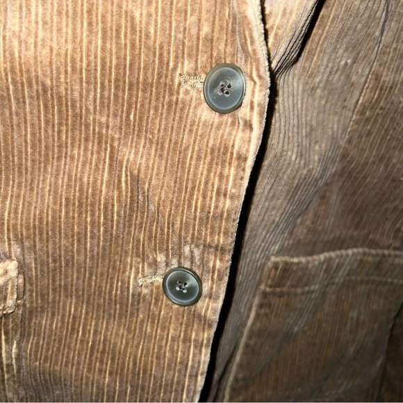 Lands' End Camel Brown Corduroy Cotton Blend Blazer Jacket Size Medium. - Picture 4 of 13